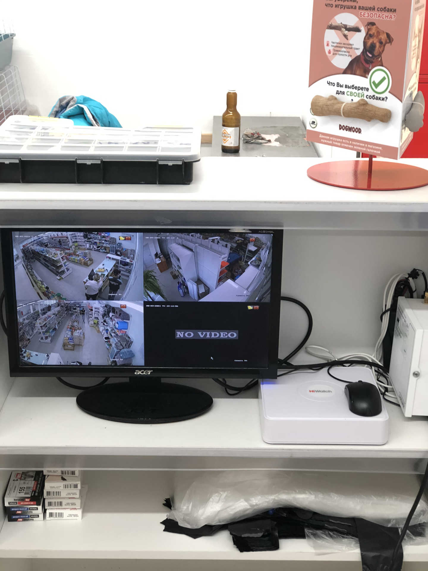 Установка видеонаблюдения в магазине